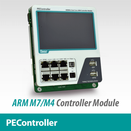 带 5 英寸触摸显示屏 STM32H745BI 的 PEController 双核 ARM 控制器模块